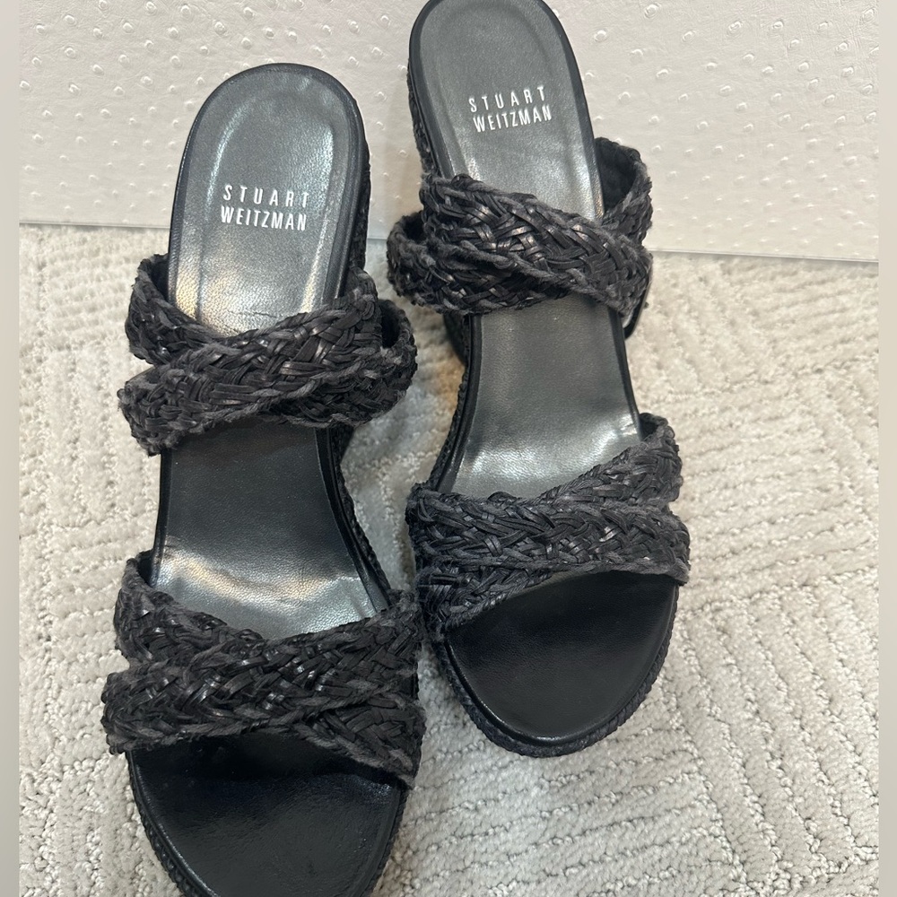 Stuart Weitzman Size 8.5 Black Flat Form - image 2